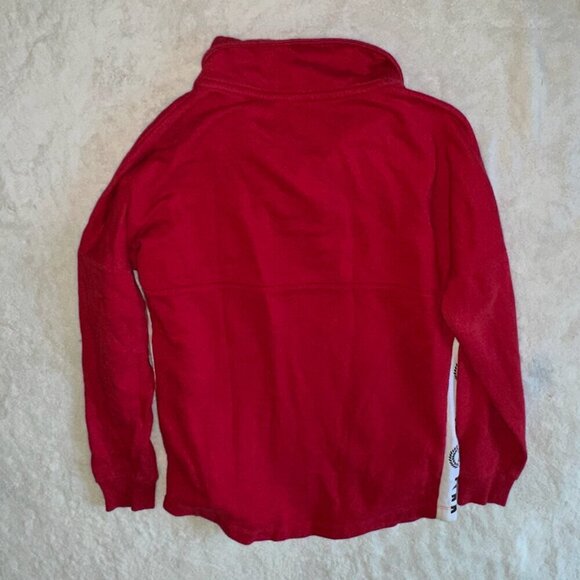 Red PINK Victoria's Secret Half Zip up Hoodie Sweatshirt Vintage Size Small - Picture 2 of 9